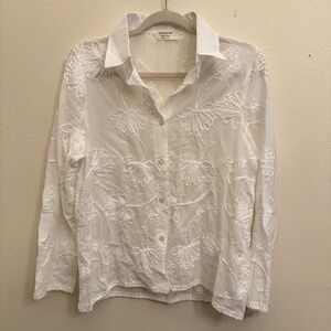White Embroidered Blouse